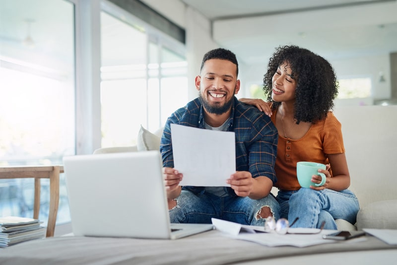 Couple Paying Bills